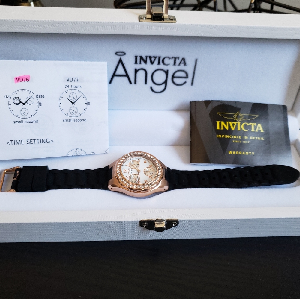 Retired ROSE GOLD Invicta Angel Watch
